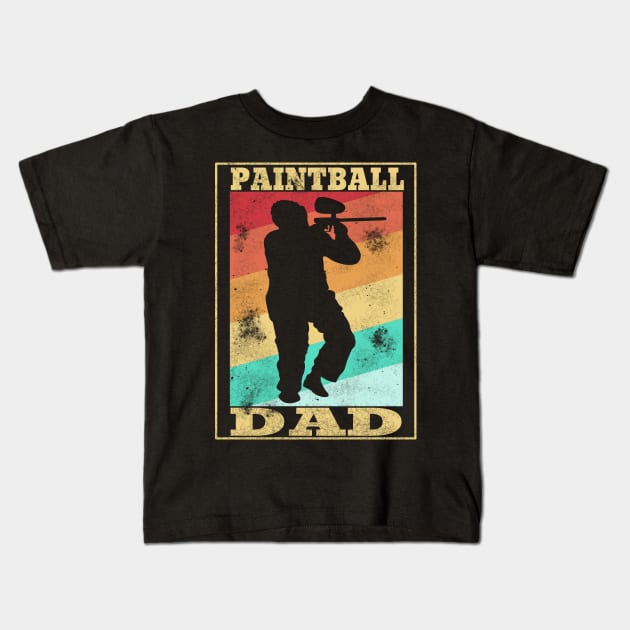 Paintball DAD Airsoft Softgun Airgun Mask Gift Kids T-Shirt by DHdesignerPublic